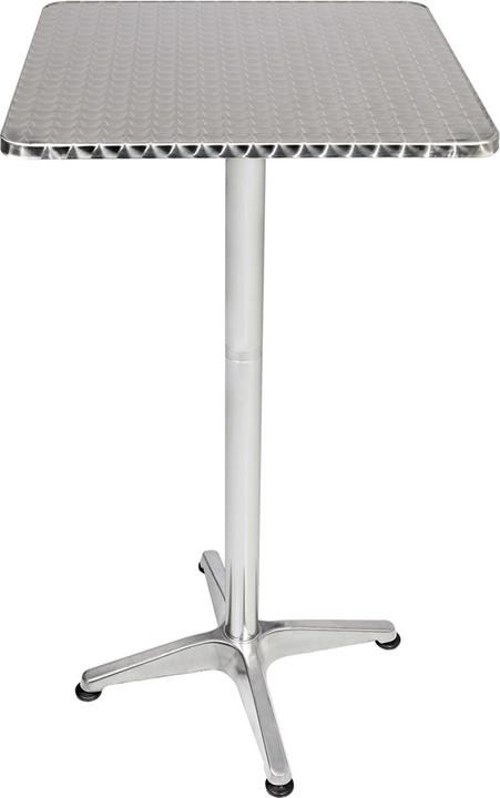 Produktbild Mojawo Bistrostehtisch Aluminium 60x60cm H70/110cm Höhenverstellbar klappbar (60 cm)