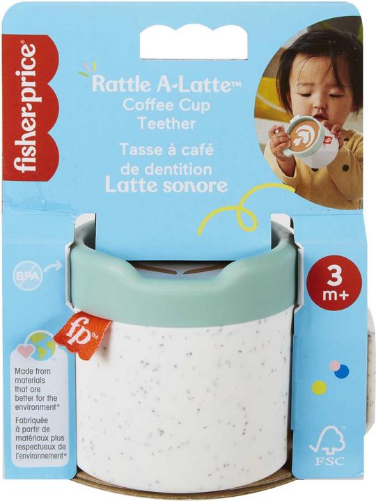 Image du produit Fisher-Price Anneau de dentition hochet Café Latte Jouet d'activité