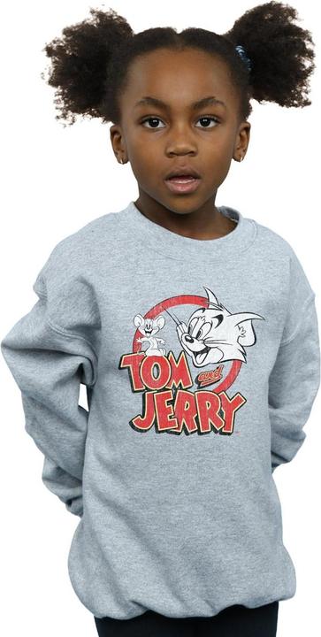 Immagine prodotto Tom & Jerry Distressed Logo Felpa Ragazze (140, 146)