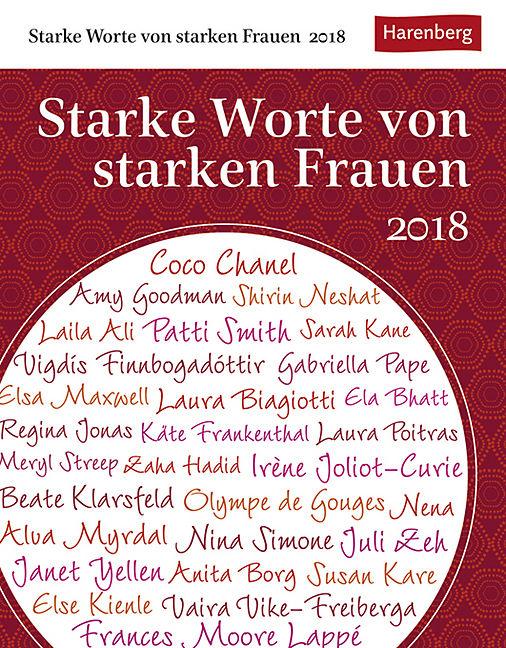 Produktbild Starke Worte von starken Frauen - Kalender 2018