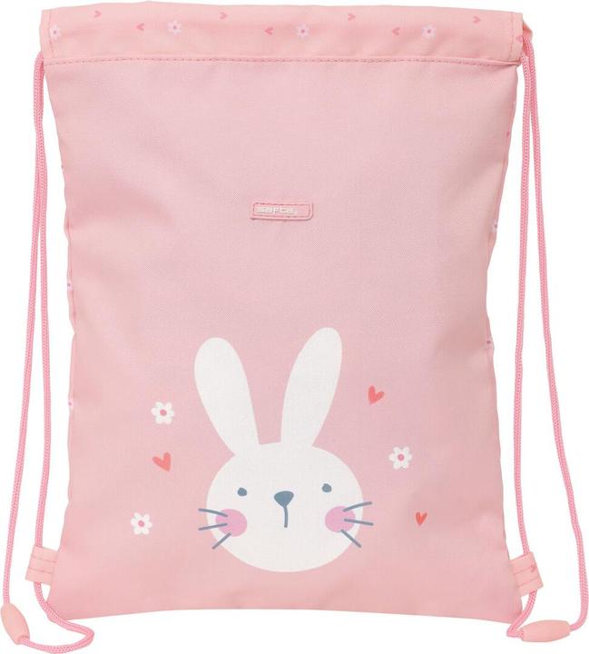 Produktbild Safta Rucksacktasche mit Bändern Bunny Rosa 26 x 34 x 1 cm