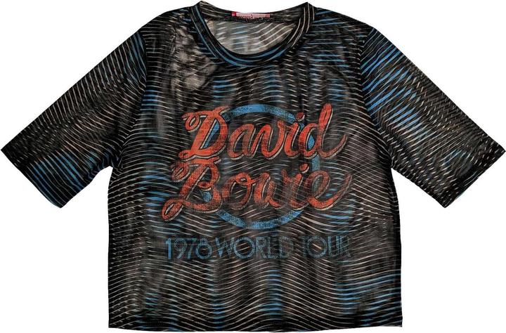 David Bowie 1984 World Tour Mesh Crop Top (S)