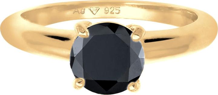 Actual product image Elli Ring Solitaire Classic Zirconia 925 Sterling Silver (54, 925 Silver)