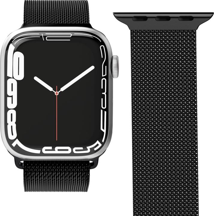Vonmählen Boucles milanaises Case (38 mm, 40 mm, 41 mm, Acier inoxydable, Apple Watch Series 1, Apple Watch Series 2, Apple Watch Series 3, Apple Watch Series 4, Apple Watch Series 5, Apple Watch Series 6, Apple Watch Series 7, Apple Watch Series 8, Apple Watch Series 9, Apple Watch SE)