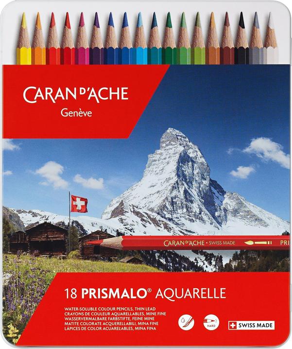 Image du produit Caran d'Ache Prismalo Aquarelle Metallschachtel (Multicolore, 18 x)