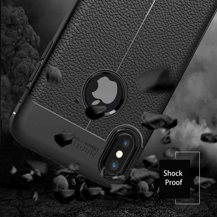 Immagine prodotto Cadorabo Copertura in TPU con struttura in similpelle (Apple iPhone X)