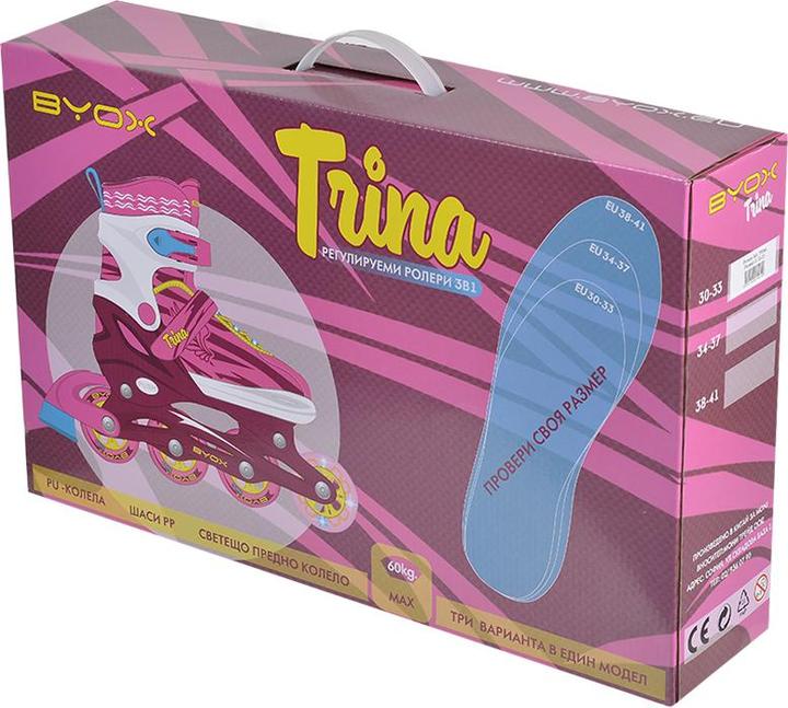 Actual product image Byox Inline skates children Trina 3 in 1, 30-33 (30, 31, 32, 33)