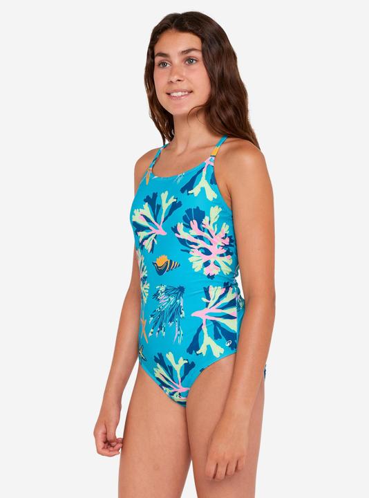 Immagine prodotto Nabaiji Girls’ swimming 1-piece swimsuit - 100 Lila ataa pupu turquoise (122)