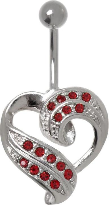 Actual product image Bijouteria Bellypiercing (Stainless steel, Brass, Crystal)