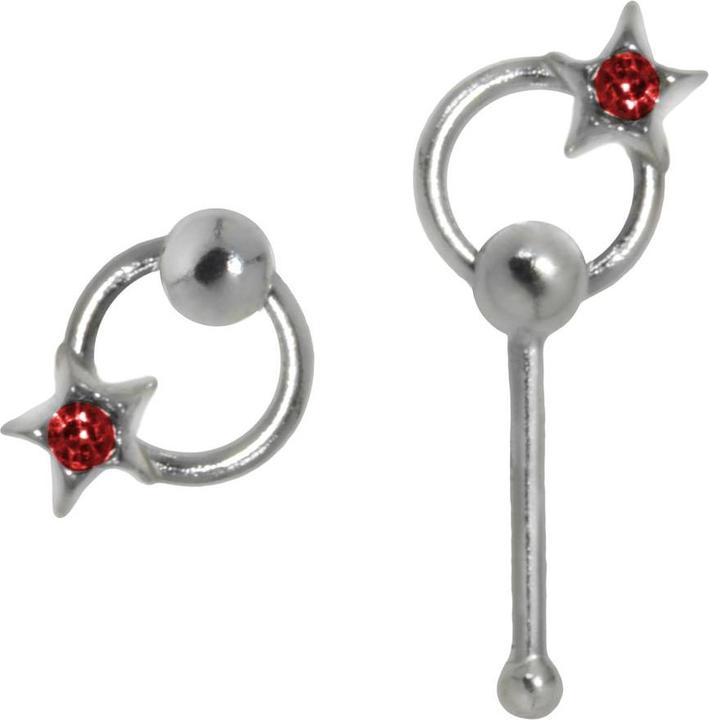 Produktbild Bijouteria Nasenpiercing (Kristall, Silber 925)