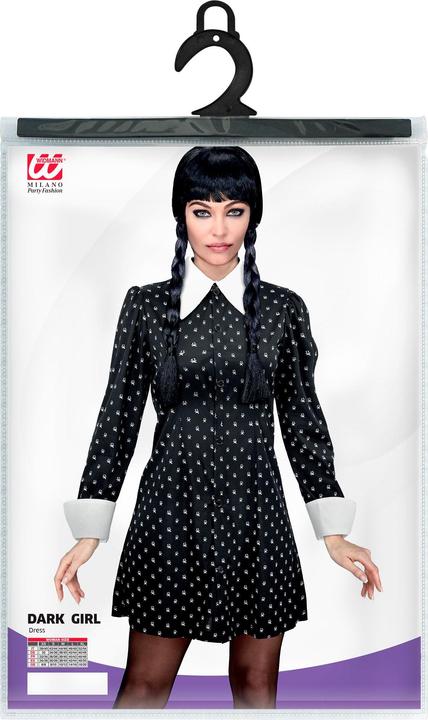 Image du produit Widmann Adams Family Wednesday Costume Femme Noir Blanc (L)