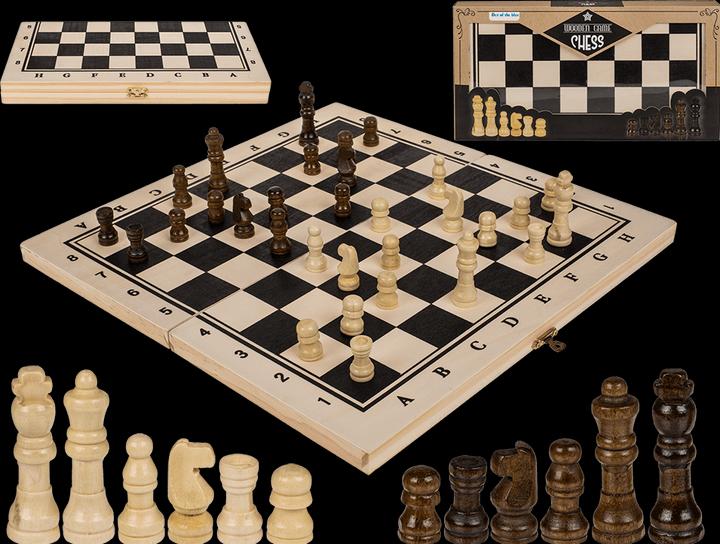 Actual product image Out of the blue ootb - Wooden board game, chess, approx. 34 x 34 cm