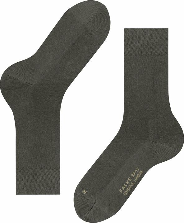 Image du produit Falke London Sensitive (Lot de 3) Chaussettes hommes, couleur 7826 military, taille 43-46 (Une unité par pack, 43 - 46)