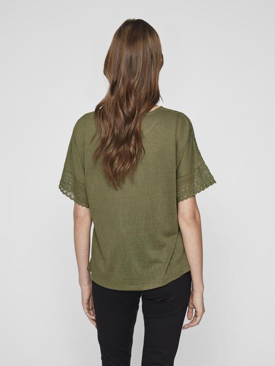 Actual product image Vila Round neck top with short sleeves (XS)