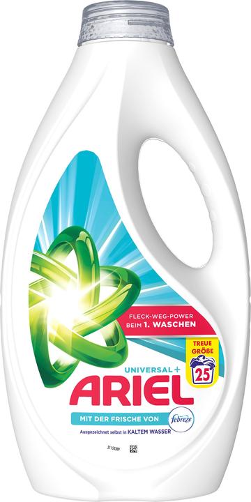 Actual product image Ariel Mit der Frische von Febreze (25 Washing cycles, Liquid)