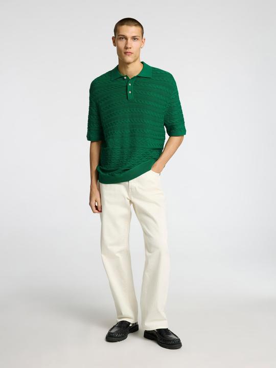 Image du produit Selected Homme Kurzärmeliges Polohemd aus Strick (L)