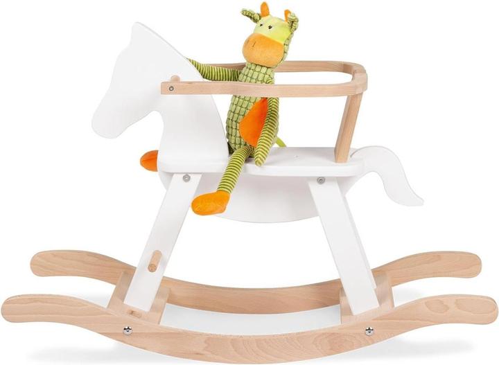 Image du produit Pinolino Cheval à bascule " avec anneau, blanc/naturel