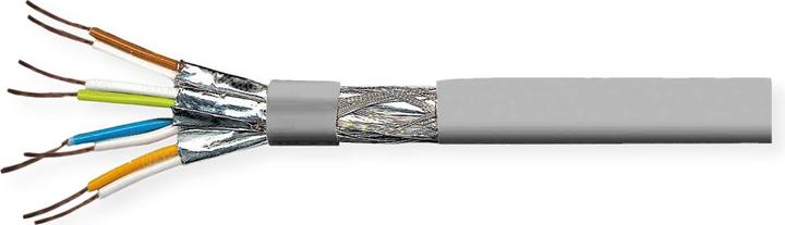 Actual product image Value S/FTP (PiMF) cable, Cat.8 (Class I), solid wire, AWG22, LSOH (S/FTP, CAT8.1, 100 m)