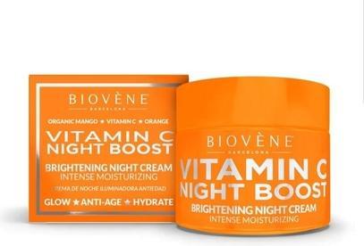 Actual product image Biovène Biovene Vitamin C Night Boost Moisturising Night Face Cream 50Ml (Body cream, 50 ml)