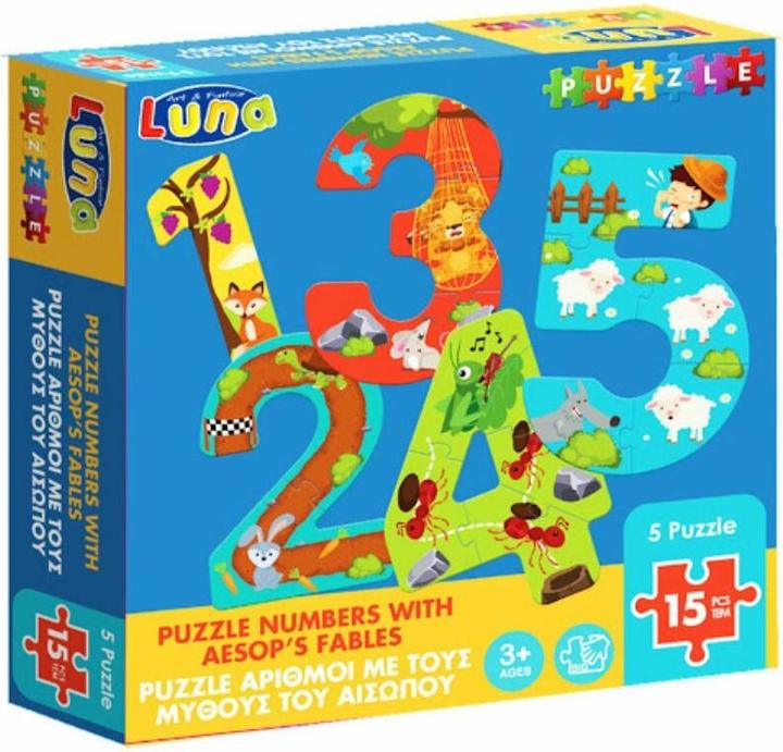 Produktbild Shots LUNA Puzzle Zählen mit Äsop's Fabeln (1,2,3,4,5 Teile)