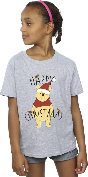 Immagine prodotto Disney Winnie The Pooh Happy Christmas Holly Maglietta Ragazze (152, 158)