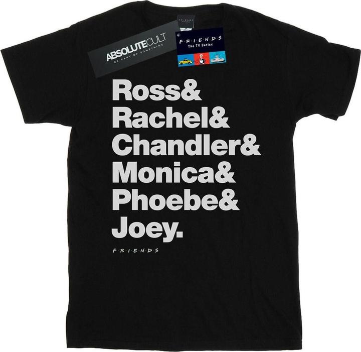 Immagine prodotto Friends First Names Text Maglietta Ampia Donna (M)