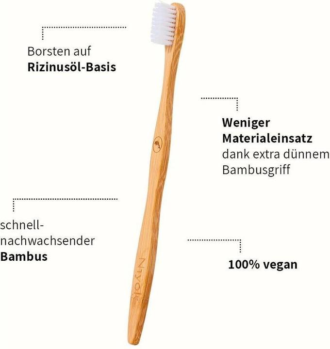 Produktbild Niyok Handzahnbürste Tierschutz 1 Stück (Weich, 1 x)