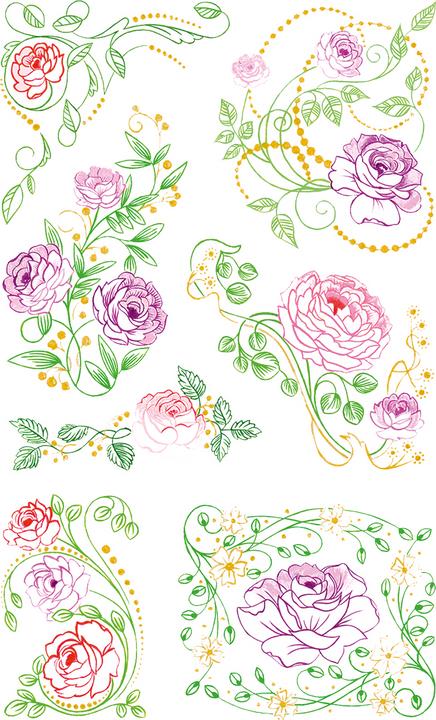 Produktbild Z-Design Blumenaufkleber