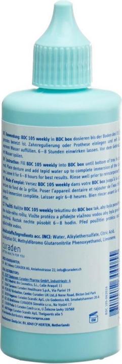 Actual product image Curaprox BDC 105 Weekly Concentrate (100 ml, Mouthwash)