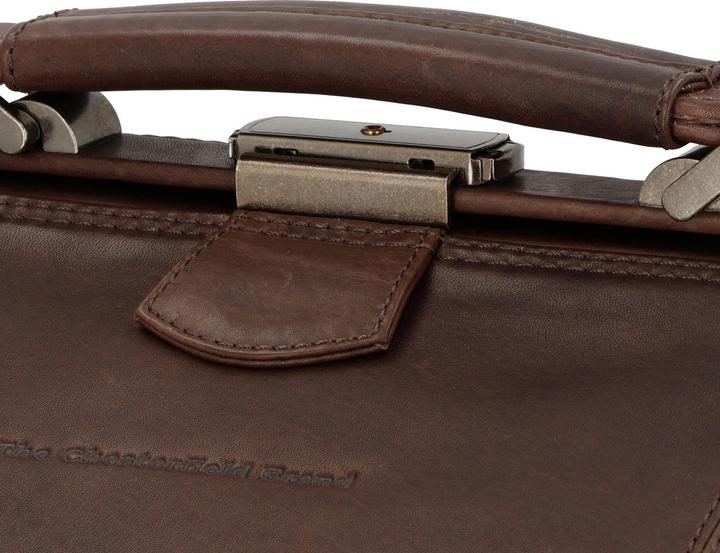 Produktbild The Vegan Cow Chesterfield Brand Leren Weekendtas Bruin Corfu (41.90 l)