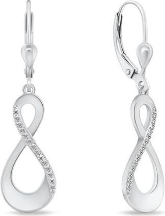 Image du produit Brilio Silver - Boucles d'oreilles élégantes en argent avec zircons SILVER022
