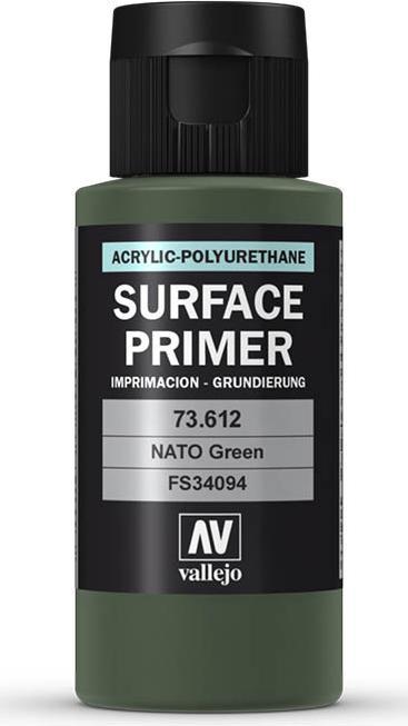 Actual product image Vallejo Surface Primer - NATO Green (73.612)