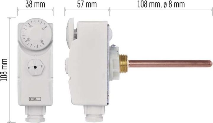 Image du produit Emos Thermostat avec doigt de gant P5685