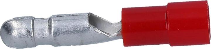 Produktbild Kalitec 100 Stück RSR4 Rundstecker Stift rot 0,5mm - 1,5mm² I teilisoliert I 4mm Durchmesser I 23mm