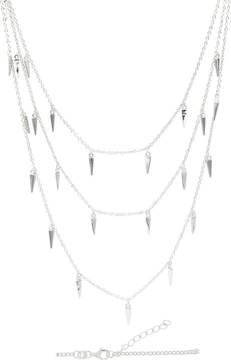 Produktbild Leyda Halskette Anhänger (Silber 925, Synthetischer Stein, 38 - 41 cm)