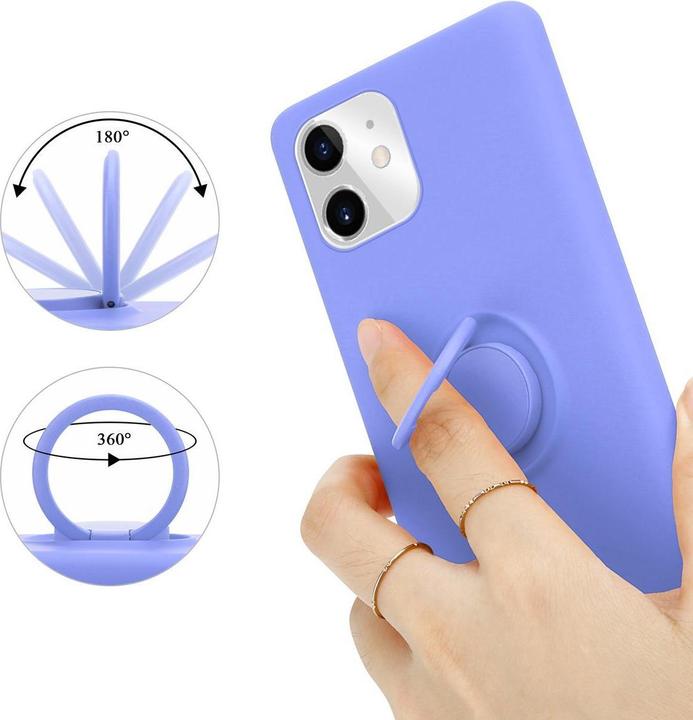 Produktbild Cadorabo TPU Liquid Ring Silicone Case Hülle (Apple iPhone 11)