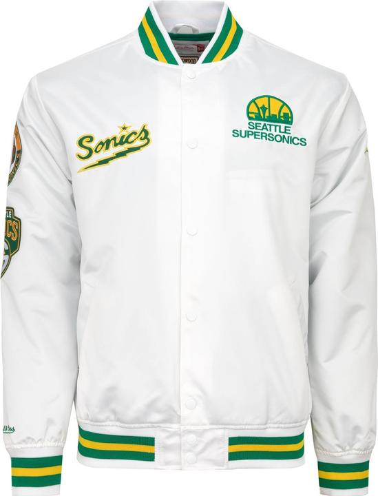 Actual product image Mitchell & Ness City Lightweight Satin Jacket Seattle SuperSonics - M (M)