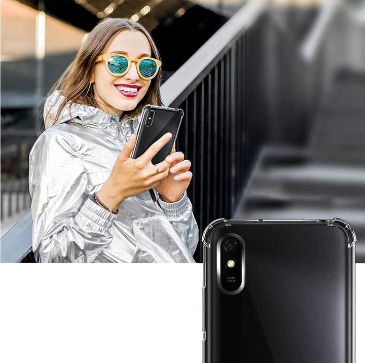 Produktbild Screenguard Xiaomi Redmi 9A Hülle Crystal Soft Airbag Bumper (Xiaomi Redmi 9A)