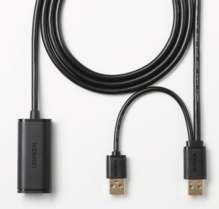 Produktbild Ugreen USB 2.0 Verlängerungskabel mit Repeater Signal Booster (10 m, USB 2.0)