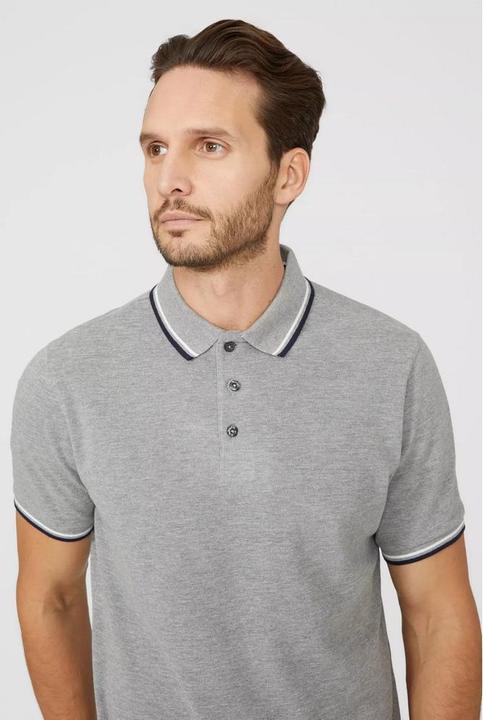 Produktbild Universal Textiles Pique Tipped Polo Shirt (L)