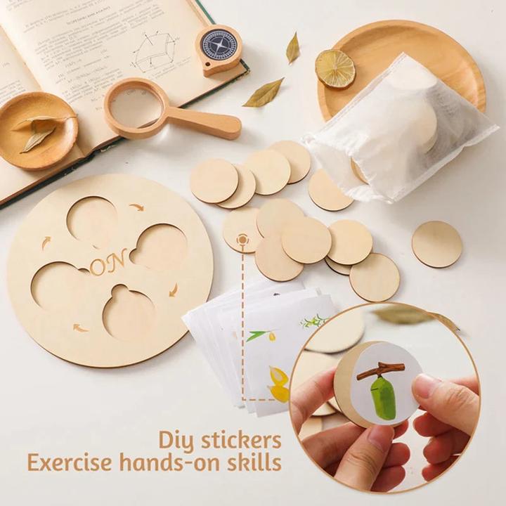 Image du produit Activity Board Jouet en bois pour bébé Animal Life Cycle Cognition Wooden Board Infant Toy Early Educational Baby