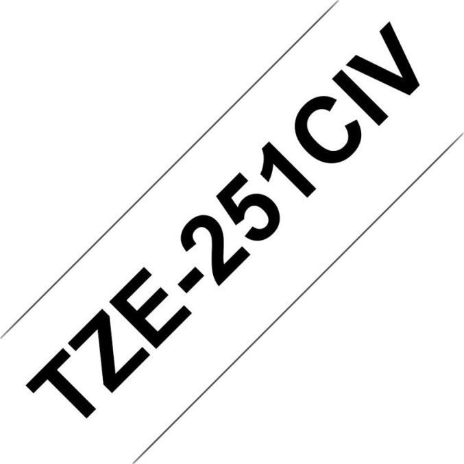 Actual product image Brother TZE231CIV (1.20 cm, White, Black)