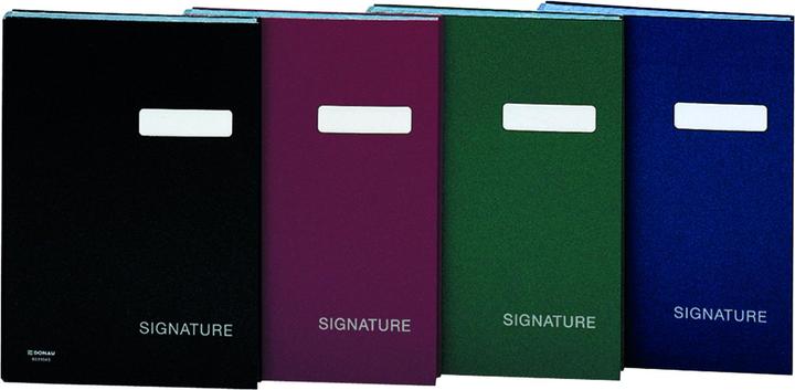Actual product image Donau SIGNATURE FOLDER, CARDBOARD/PP, A4, 450 g/m², 20 compartments, burgundy 8690001-05 (A4, 20 x)