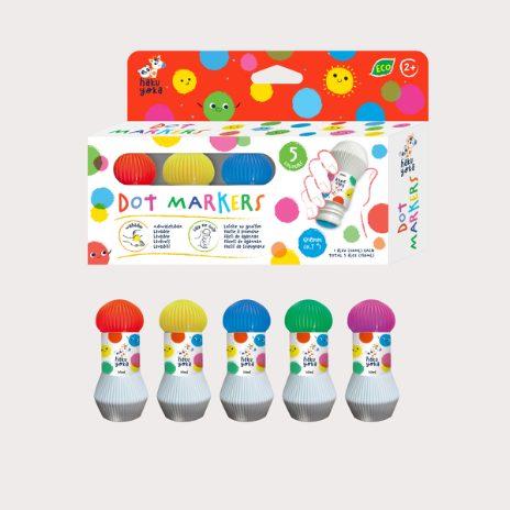 Immagine prodotto Haku Yoka Dot Markers - 5 x Bright Colours (59CP233112) (5 x Colori brillanti, 18 mm, 5 x)