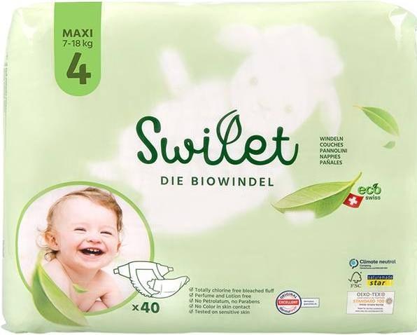 Produktbild Swilet Die Bio-Windel (Gr. 4, Tragepack, 40 Stück)