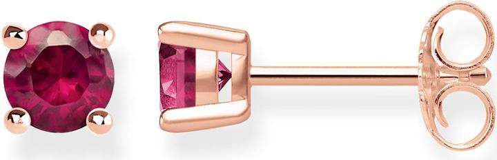 Thomas Sabo Boucles d'oreilles Pierre rouge (Argent)