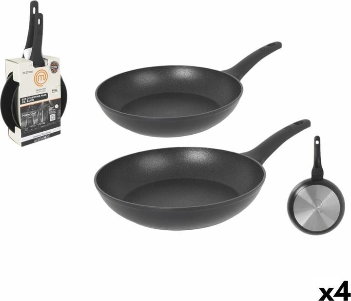 Masterchef Pfannenset 24 cm 20 cm (4 Stück) (Pan set + pot set)