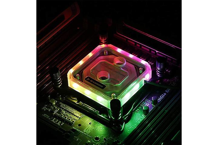 Produktbild Barrow Intel CPU Wasserblock RGB, Acryl - weiss