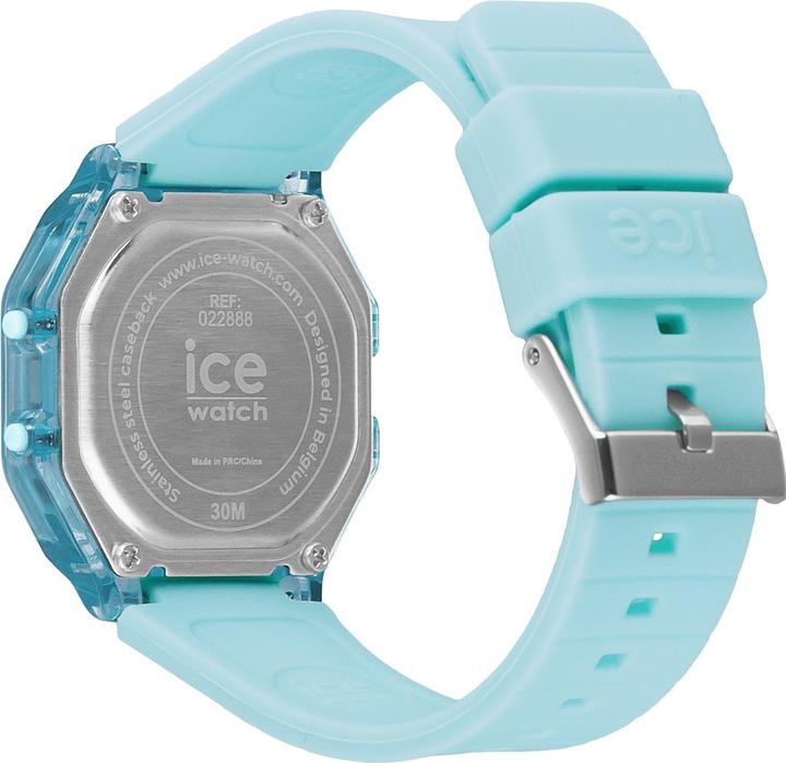 Produktbild ICE Watch Ice Digit Retro Sky Blue Clear Small (Digitaluhr, 32 mm)