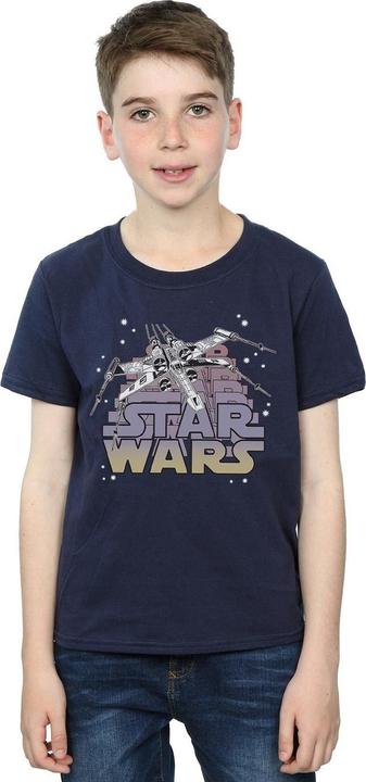 Actual product image Star Wars Boys X-Wing Starfighter T-Shirt (128)